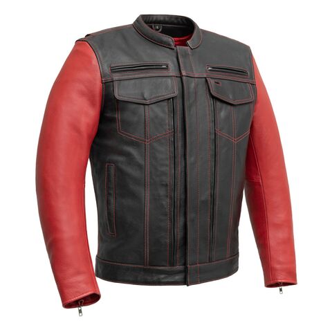 First Manufacturing Vincent Cafe Style Leather Jacket