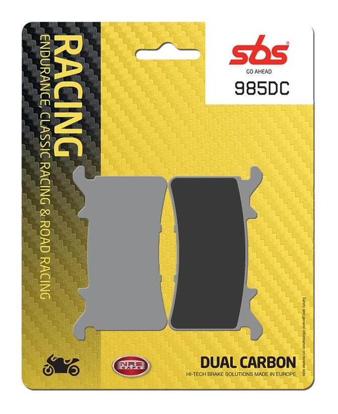 SBS Dual Carbon Front Brake Pads 985DC RevZilla