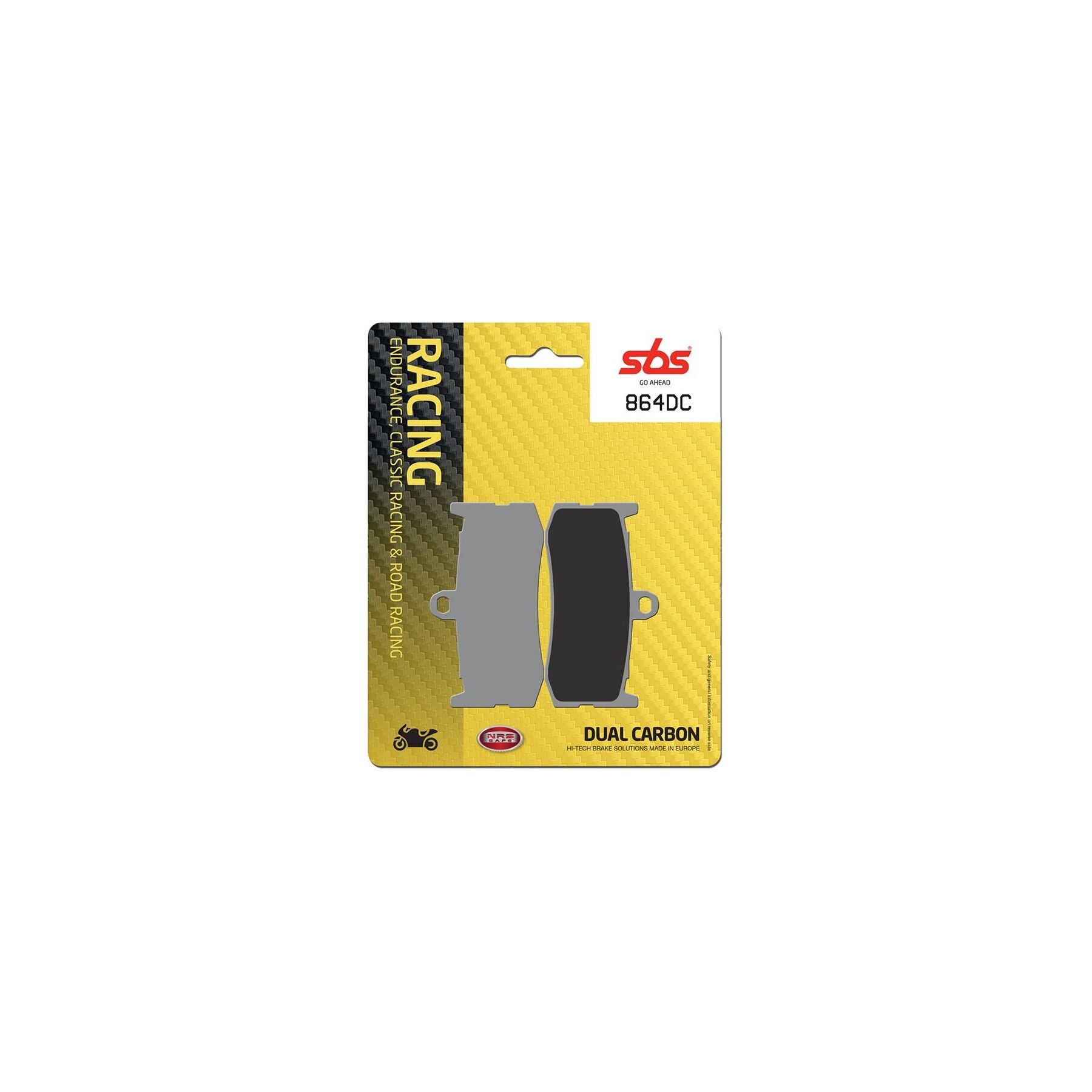 SBS Dual Carbon Front Brake Pads 864DC