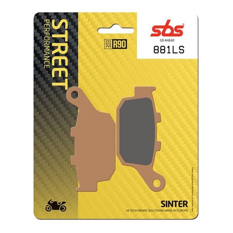 SBS LS Sintered Rear Brake Pads 881LS