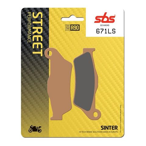 SBS LS Sintered Rear Brake Pads 671LS