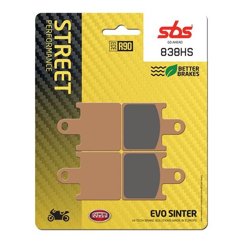 SBS HS Sintered Front Brake Pads 838HS