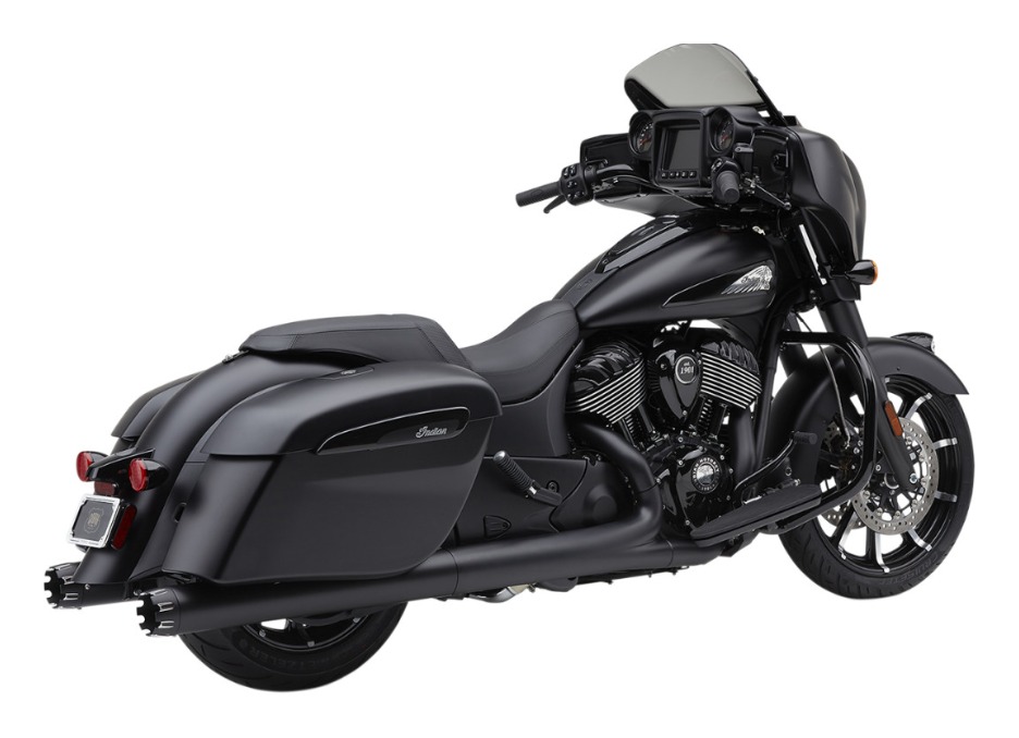 Cobra 4" NH Dual Cut Slip-On Mufflers For Indian Roadmaster / Springfield 2015-2021 N/A