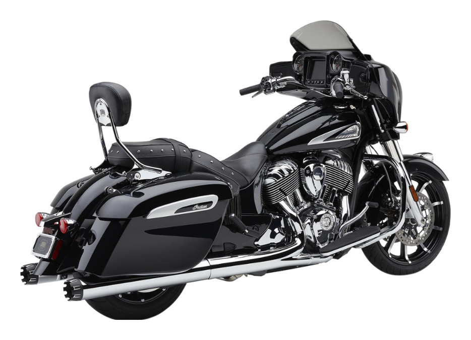 Cobra 4" NH Dual Cut Slip-On Mufflers For Indian Roadmaster / Springfield 2015-2021 N/A