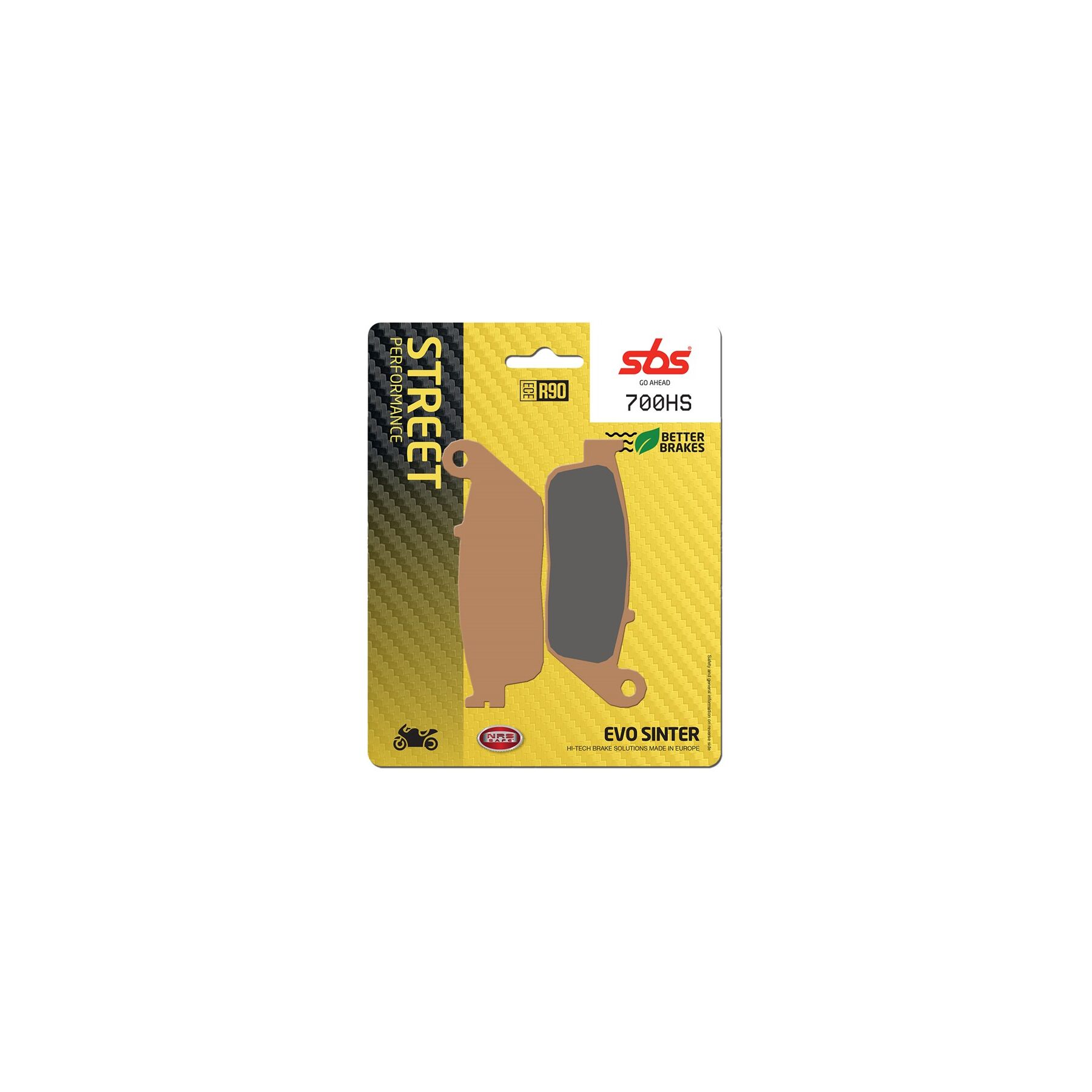 SBS HS Sintered Front Brake Pads 700HS