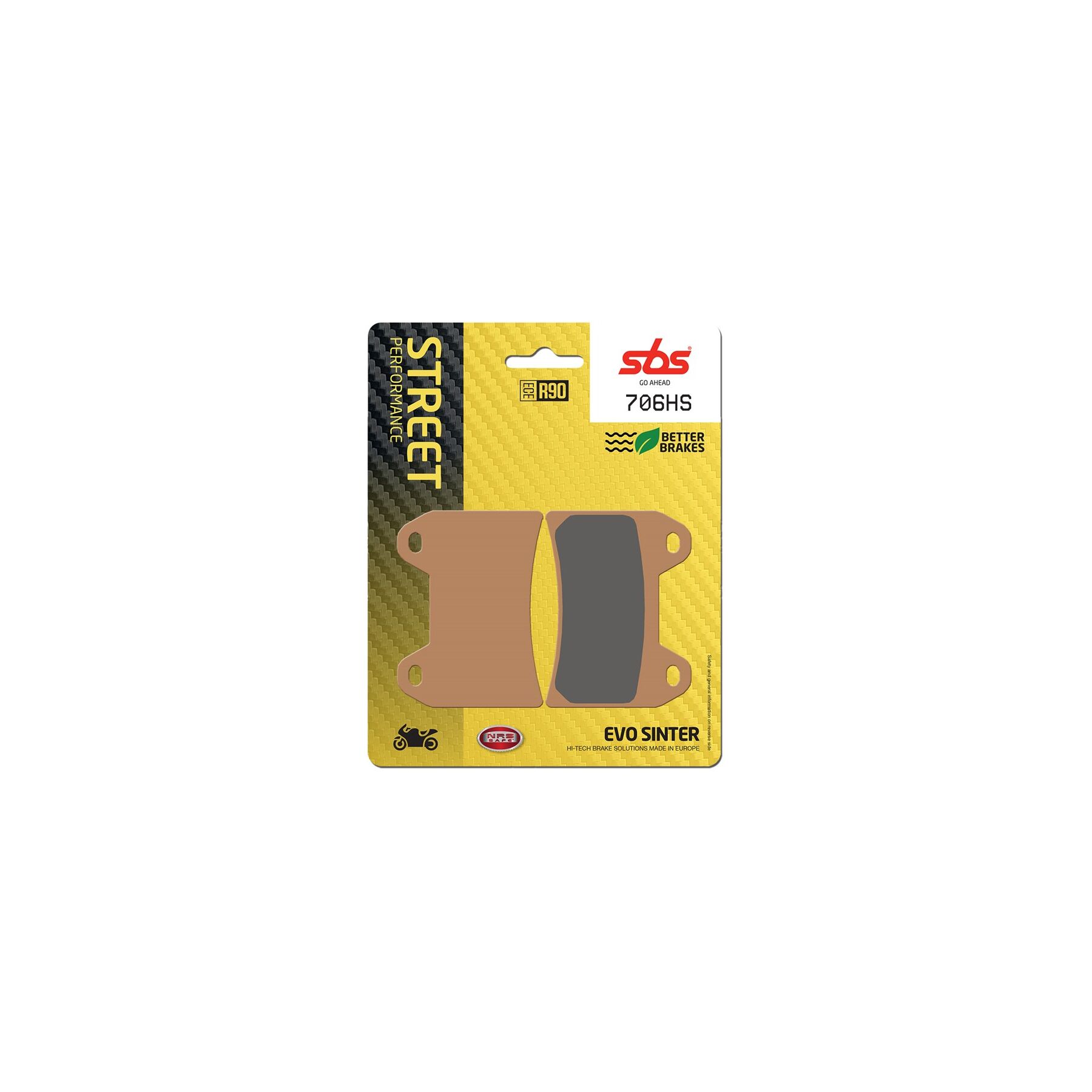 SBS HS Sintered Front Brake Pads 706HS