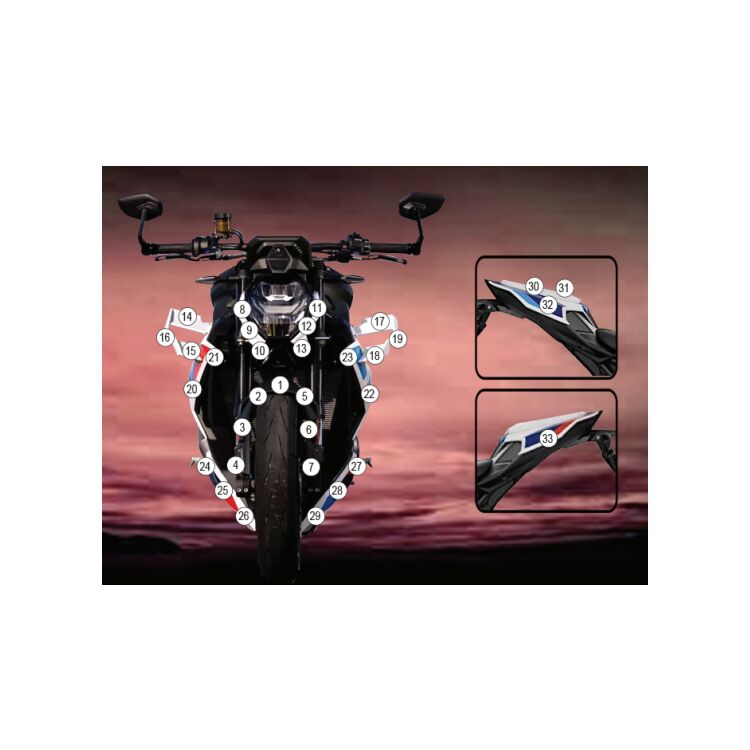 R&G Racing Second Skin Polyurethane Protective Film BMW M1000R 2023-2024