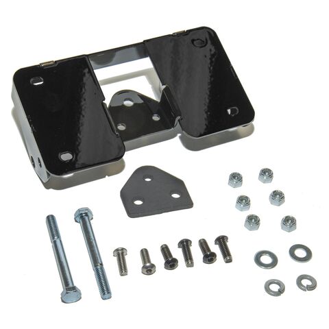 Leatherworks Lay Down License Plate Mount With Turn Signal Relocation Kit For Harley FXLR 2018-2025