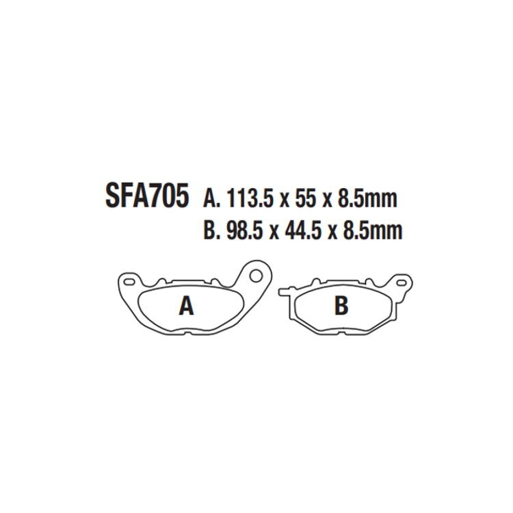 EBC SFA705 Organic Front Brake Pads