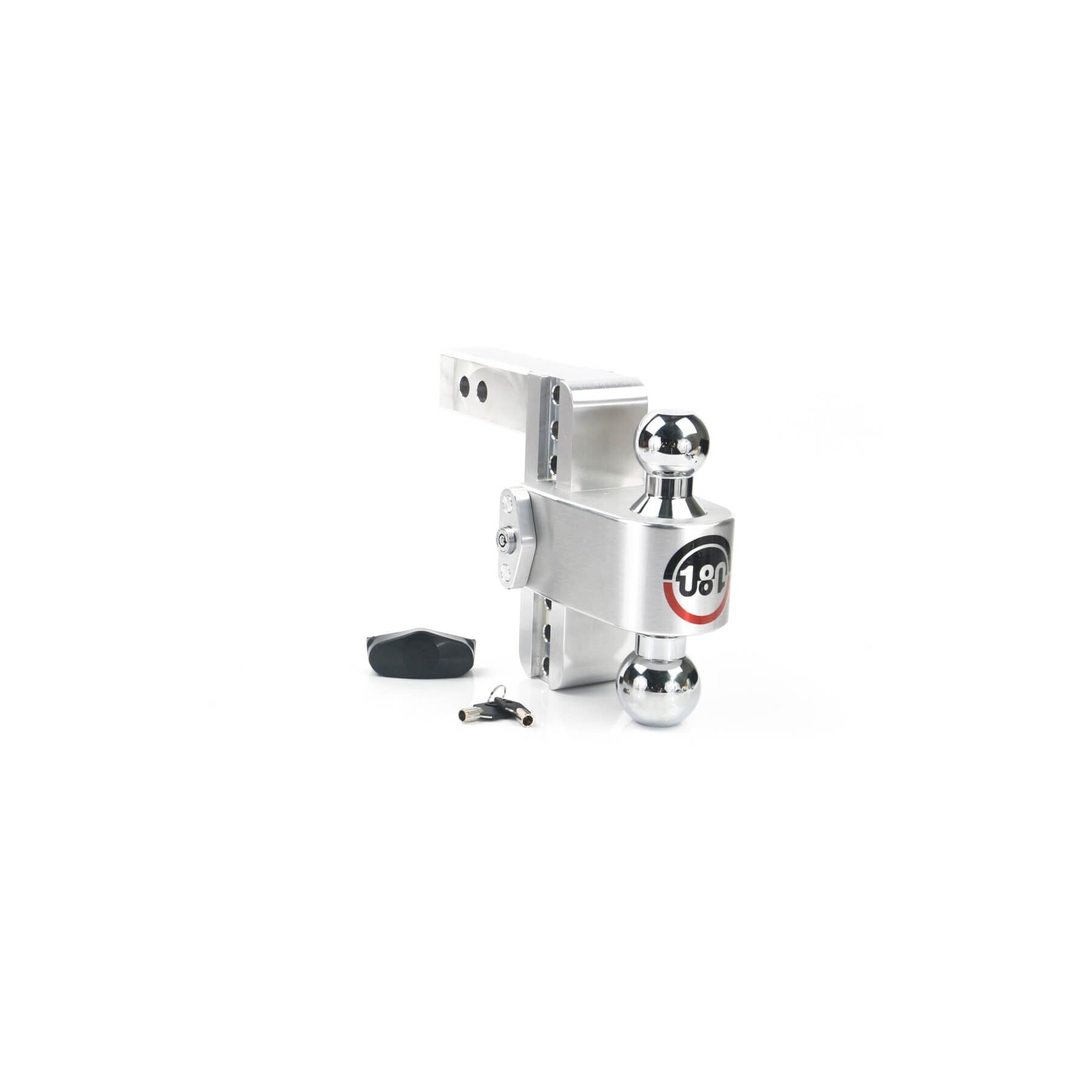Weigh Safe 180 Chrome Ball Drop Hitch 2 Shank