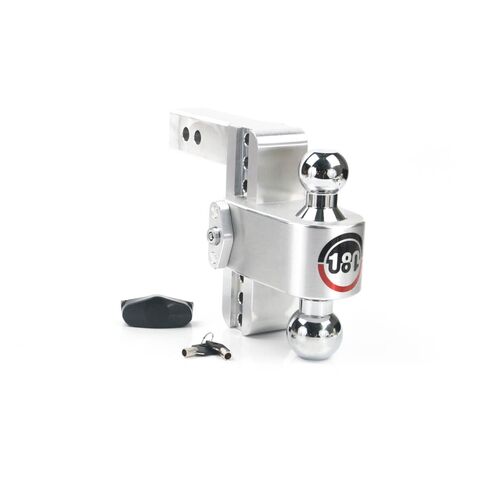 Weigh Safe 180° Chrome Ball Drop Hitch 2" Shank