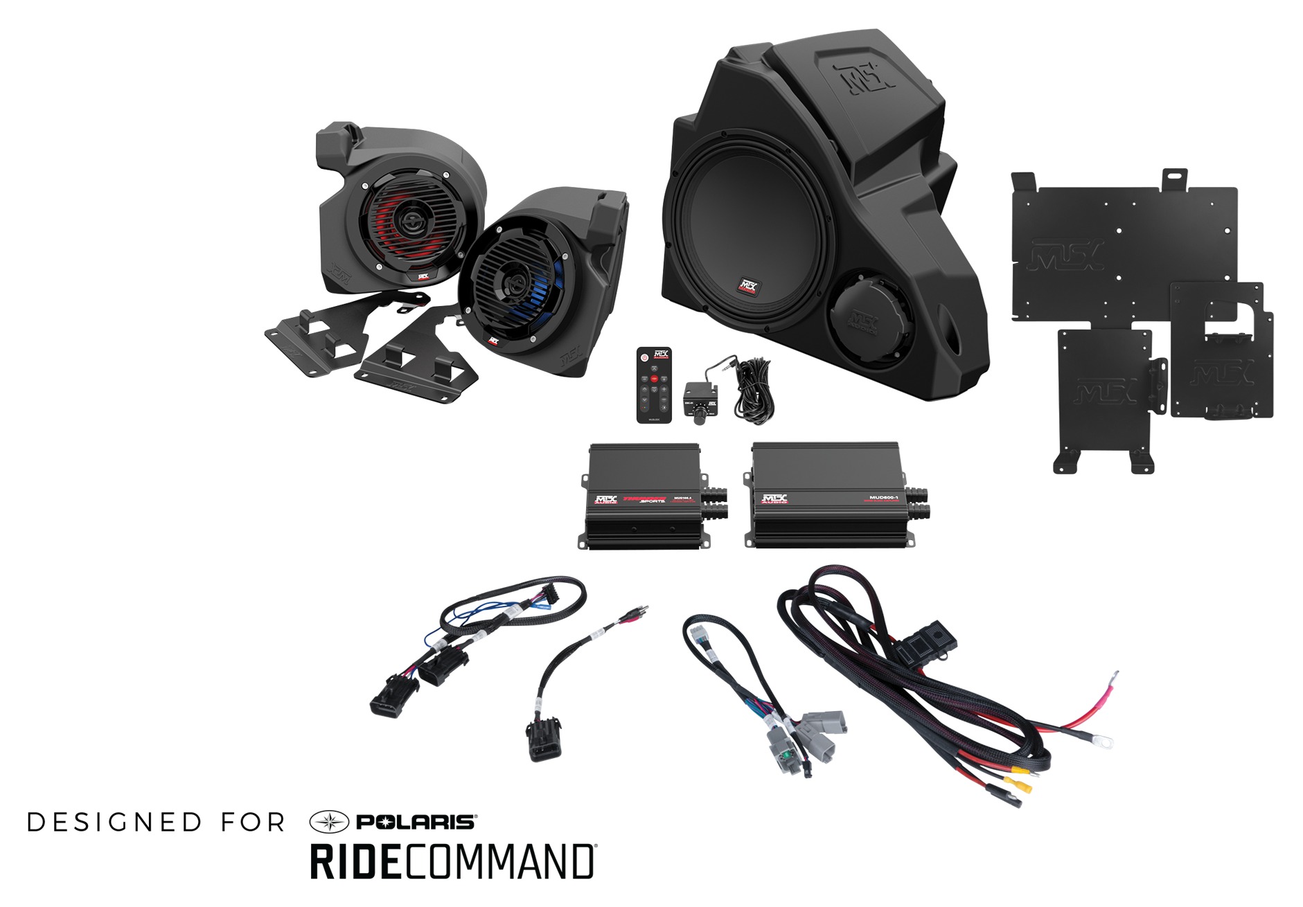 MTX Audio Thunder 3 Audio System Polaris RZR w/Ride Command 20142022
