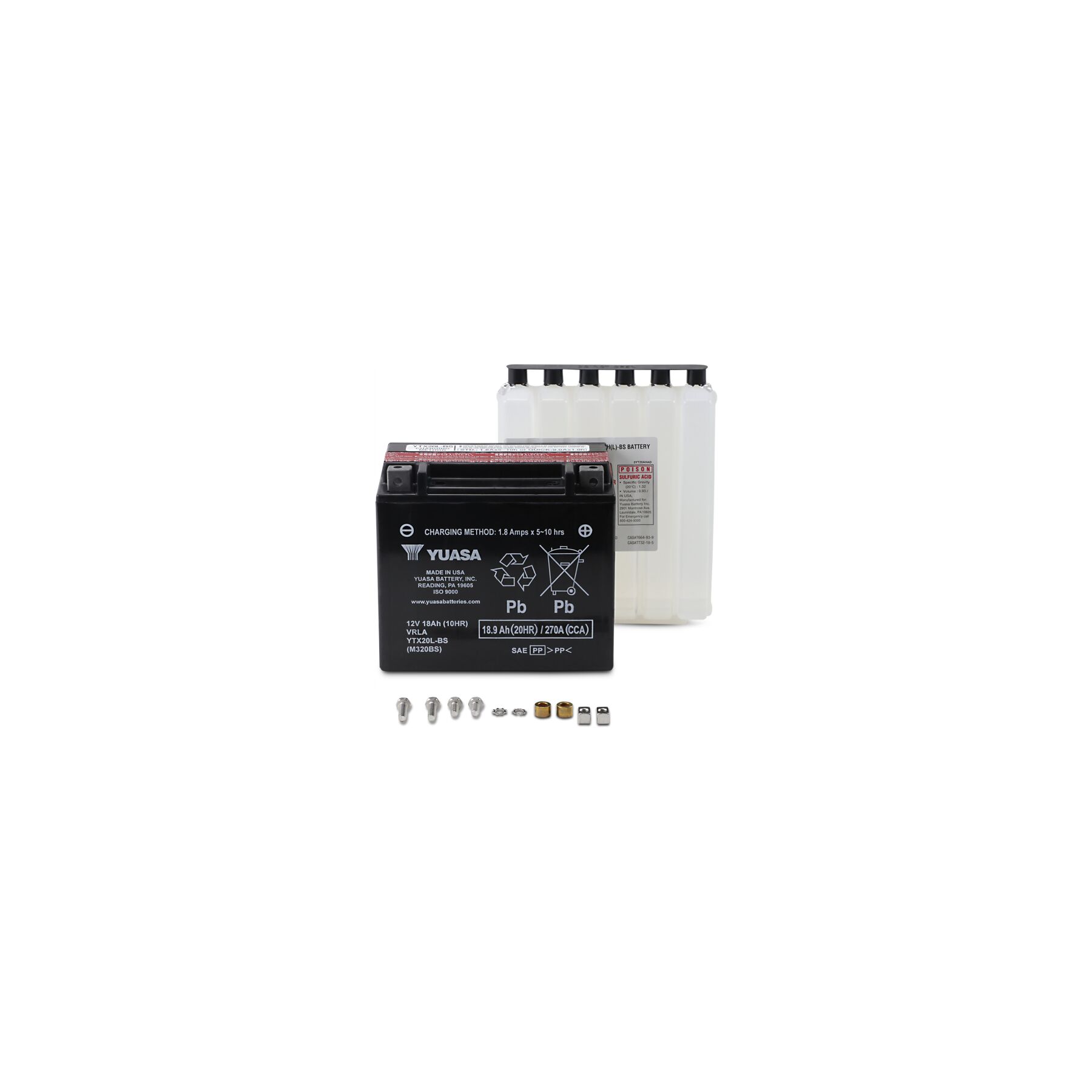 Yuasa YTX20L-BS AGM Battery