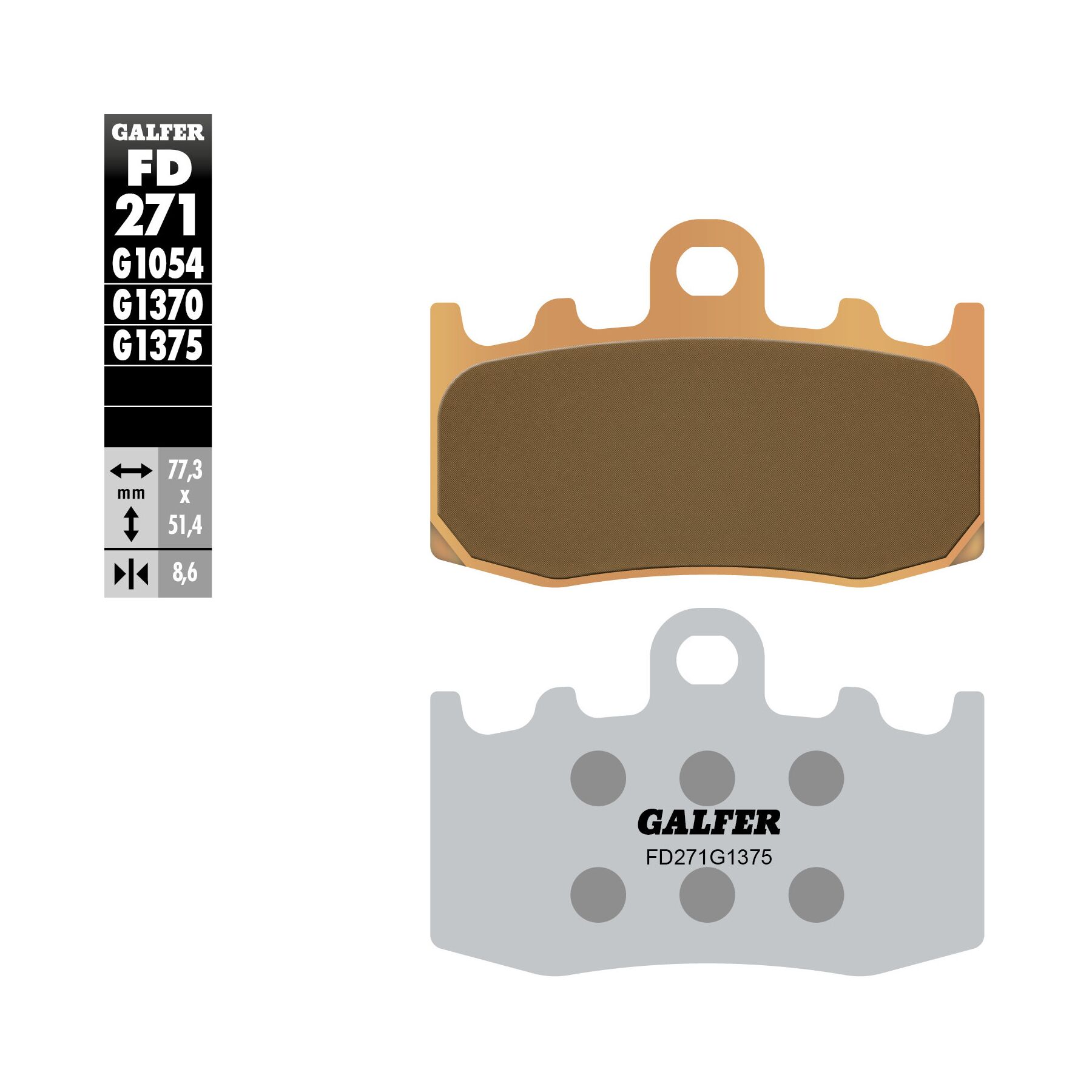 Galfer HH Sintered Ceramic Front Brake Pads FD271