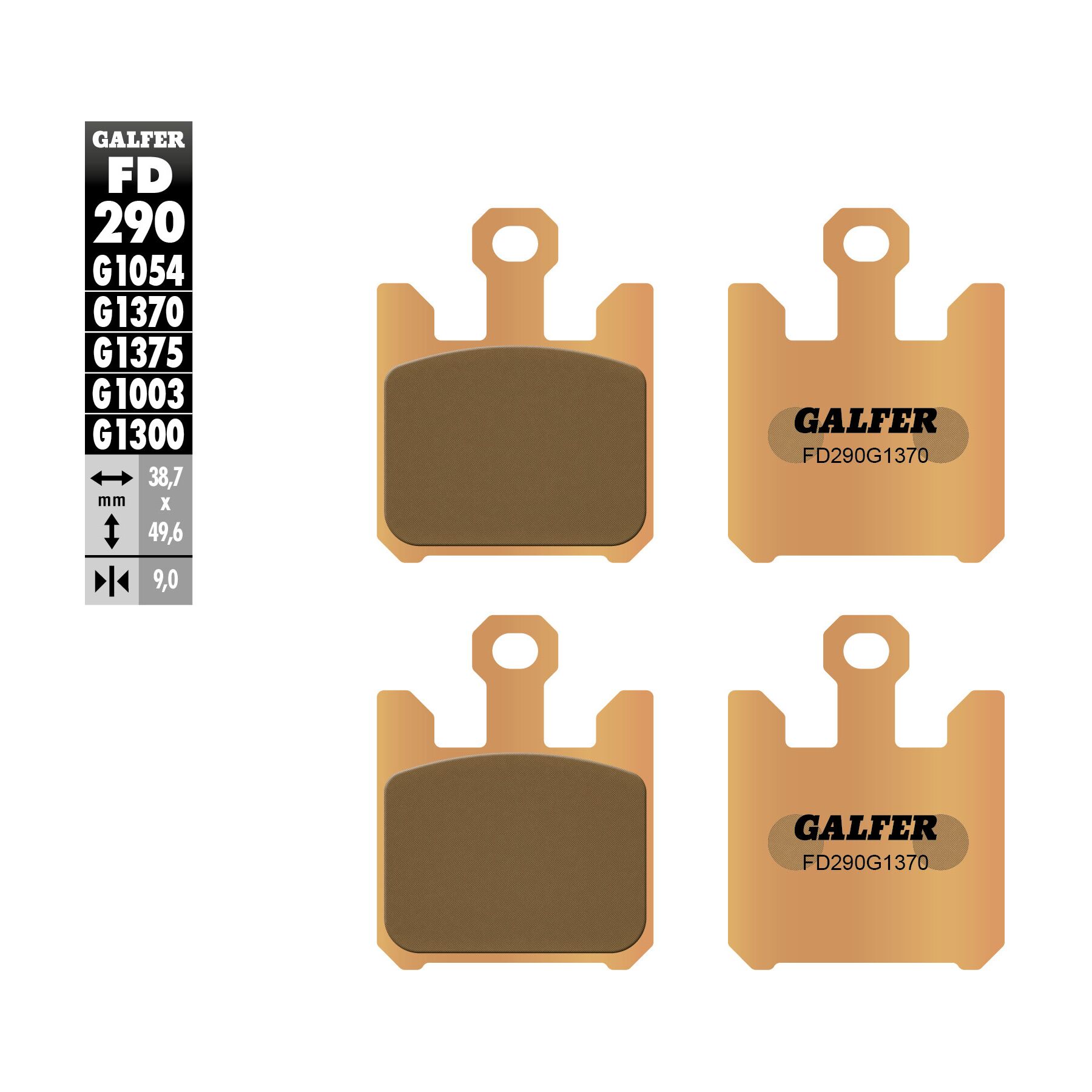 Galfer HH Sintered Front Brake Pads FD290