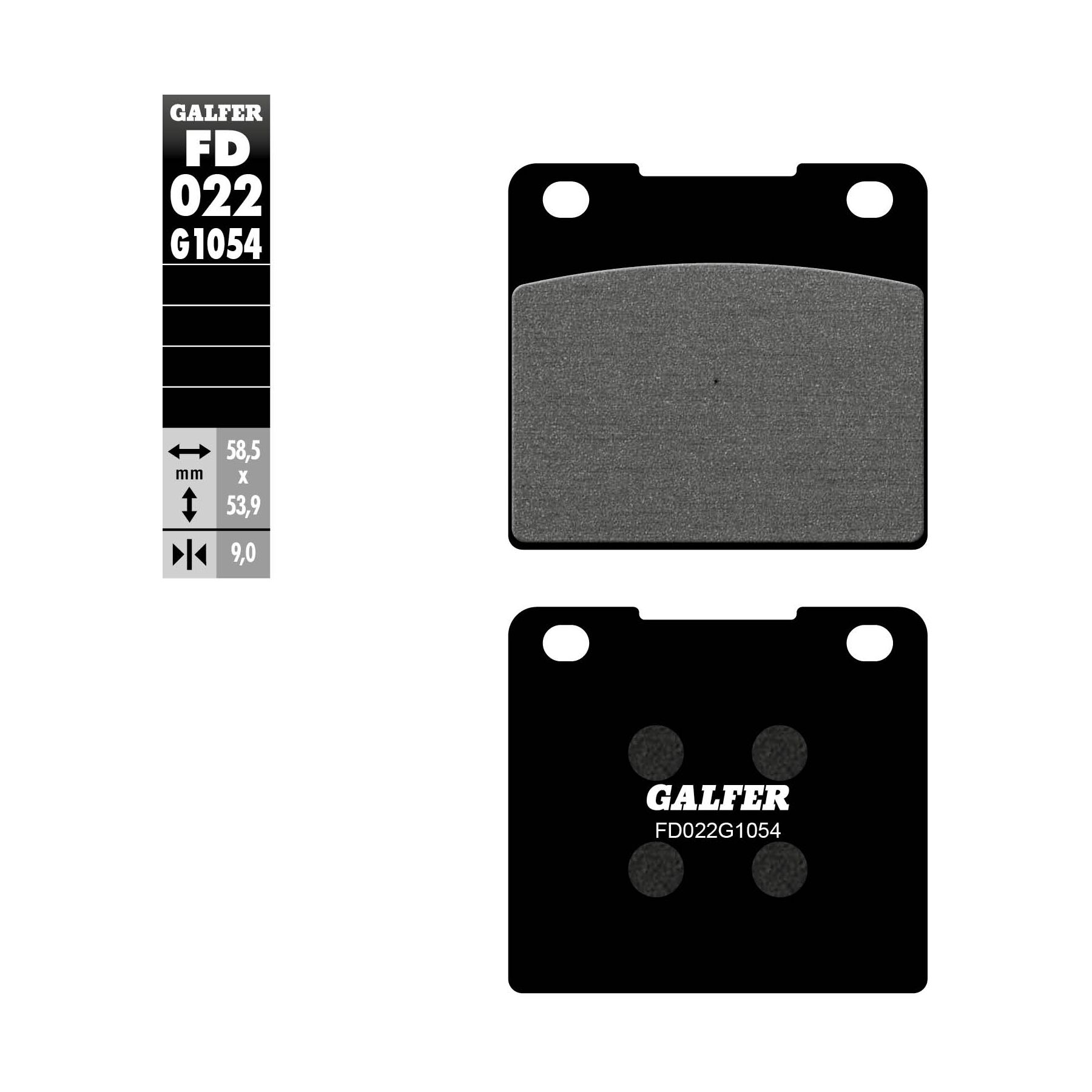 Galfer Semi-Metallic Rear Brake Pads FD022