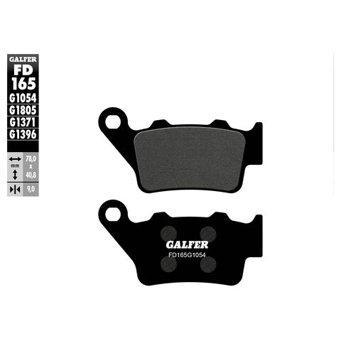 Galfer Semi-Metallic Rear Brake Pads FD165