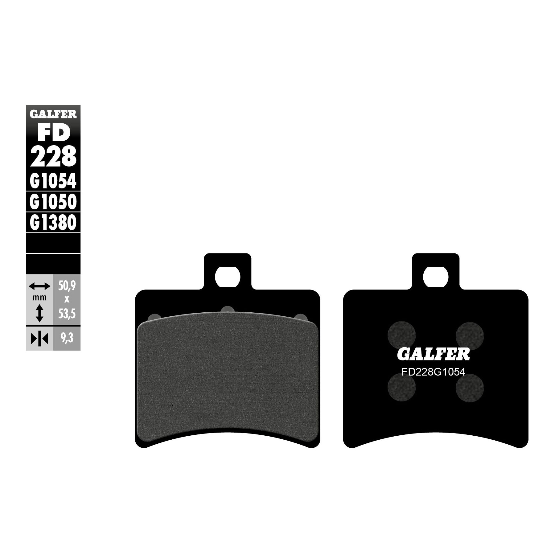 Galfer Semi-Metallic Rear Brake Pads FD228