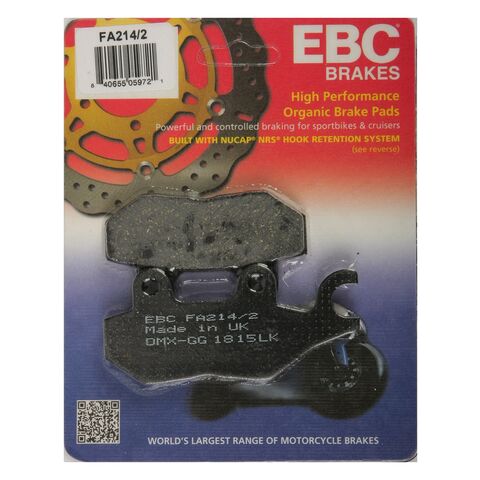 EBC FA214/2 Organic Rear Brake Pads