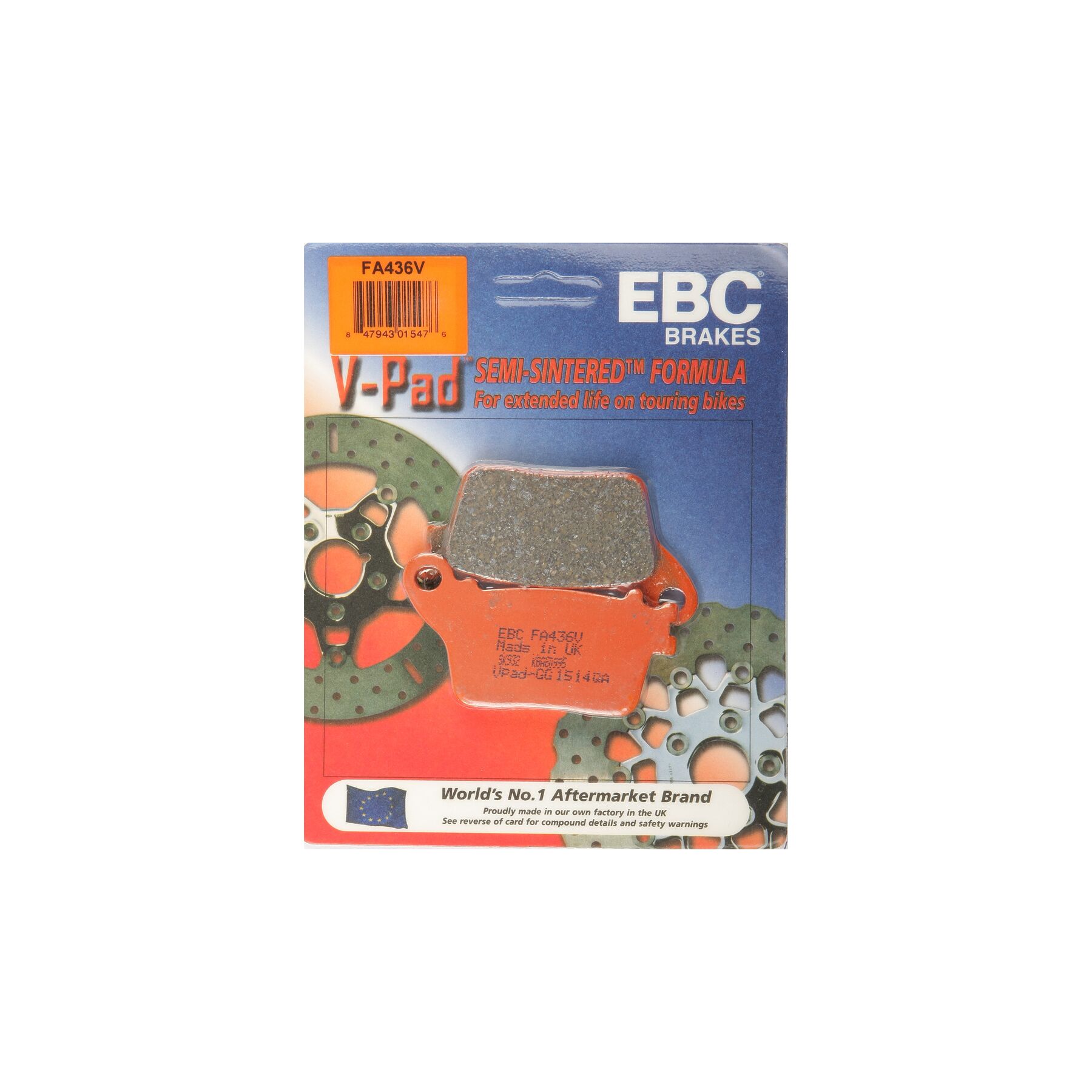 EBC FA436V Semi-Sintered Rear Brake Pads