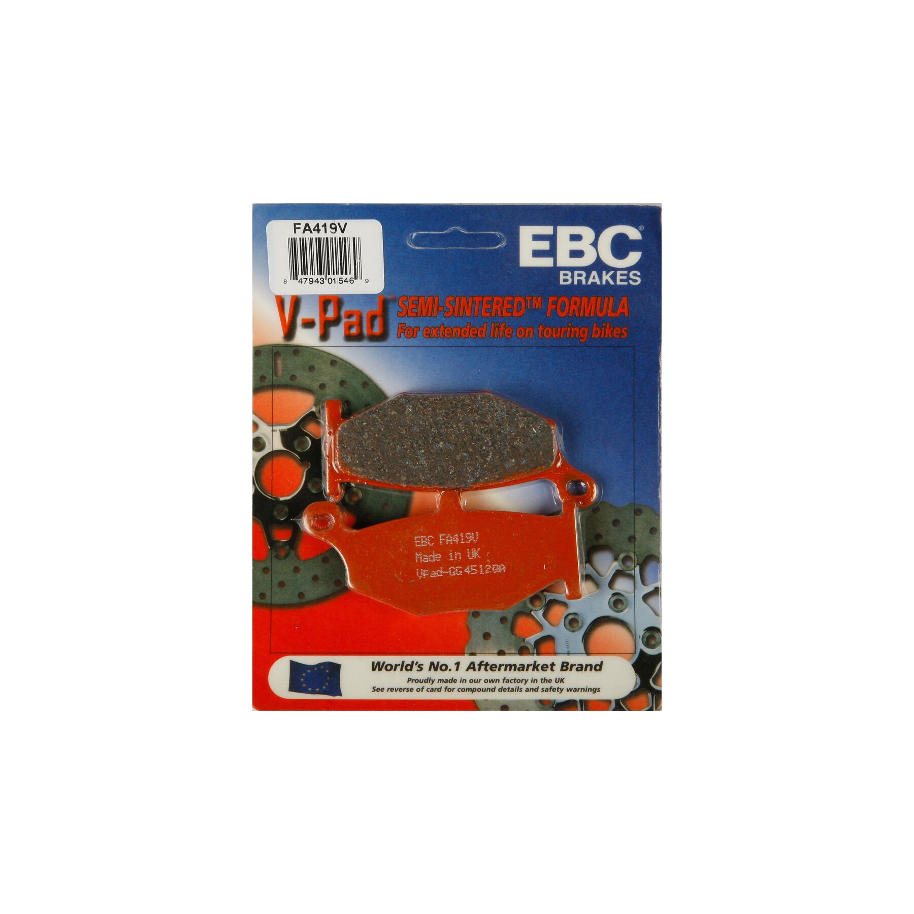 EBC FA419V Semi-Sintered Rear Brake Pads