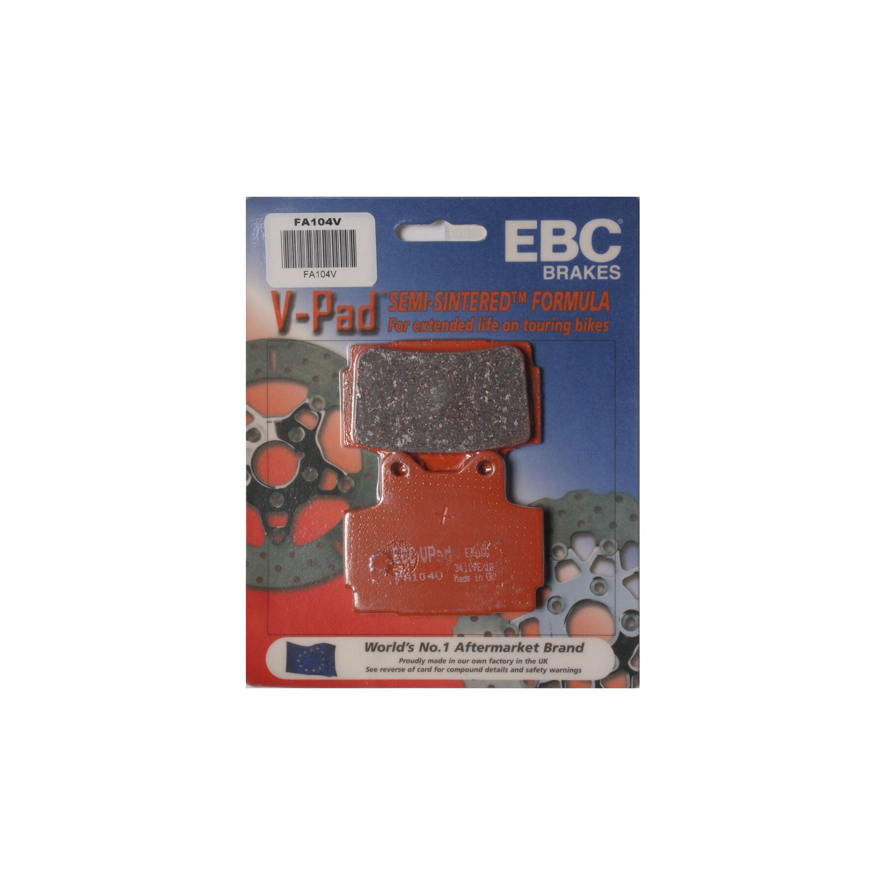 EBC FA104V Semi-Sintered Rear Brake Pads