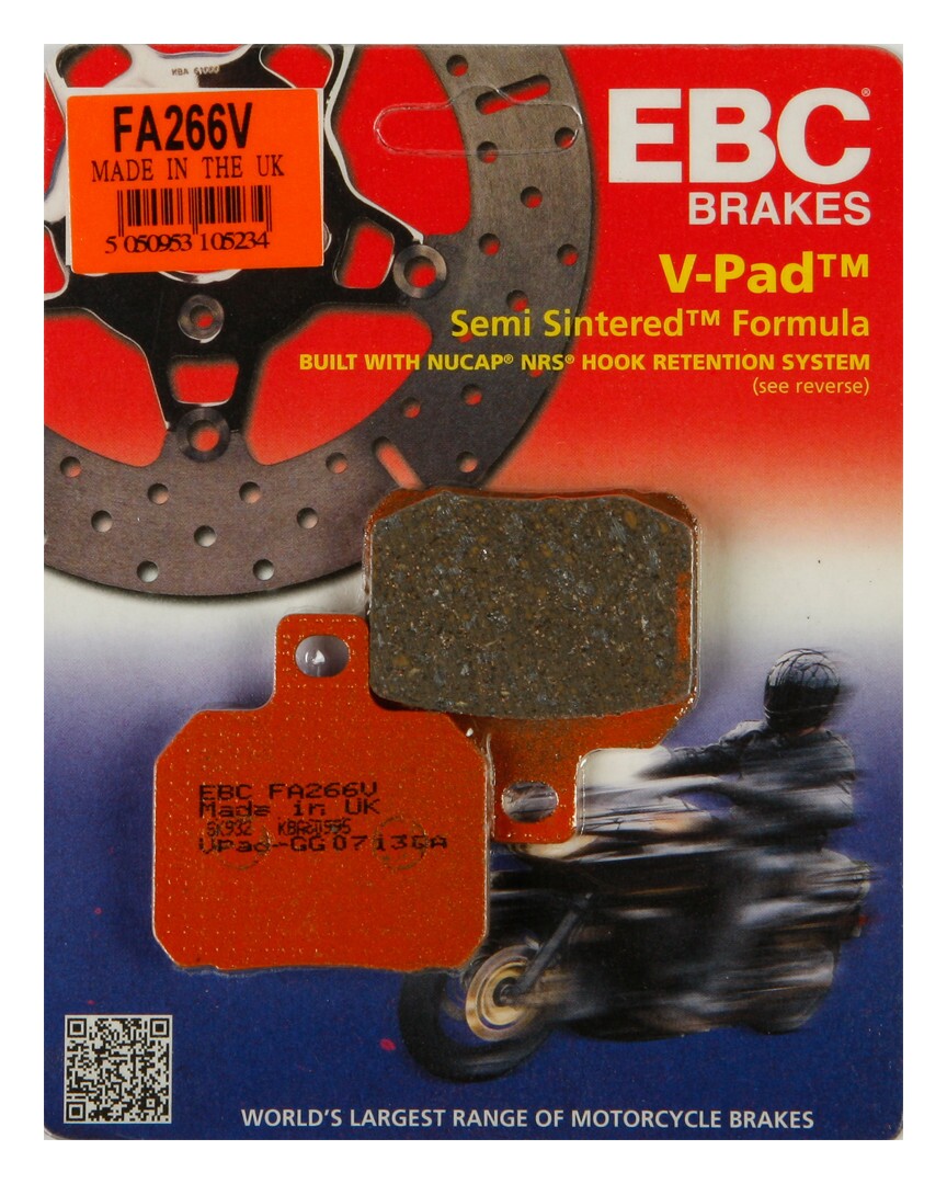 put品 EBC FA266V Semi-Sintered Rear Brake Pads | 10% ($4.17) Off! - RevZilla