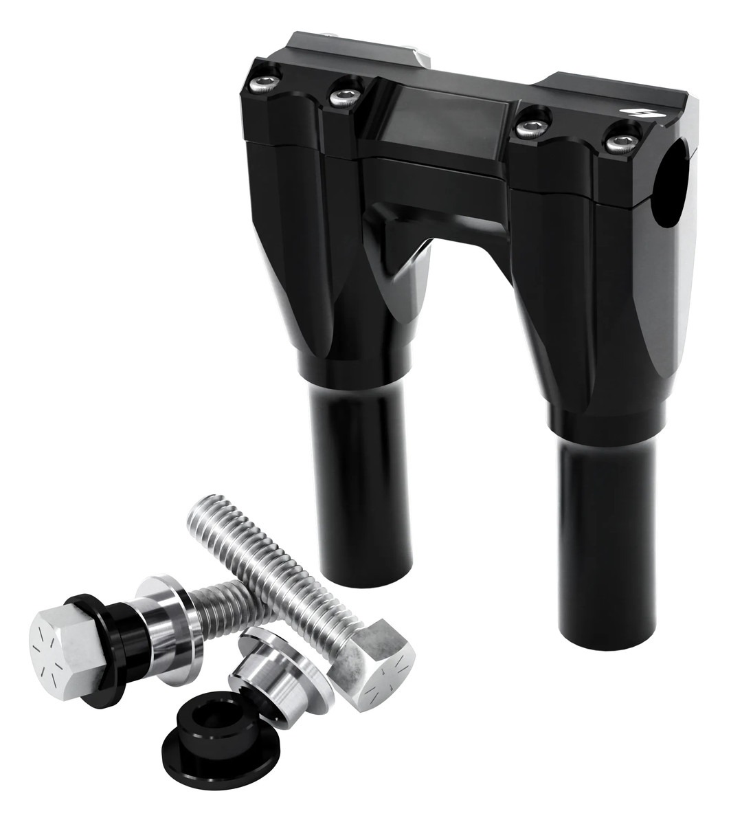 Kraus Isolated Straight Risers For Harley - RevZilla