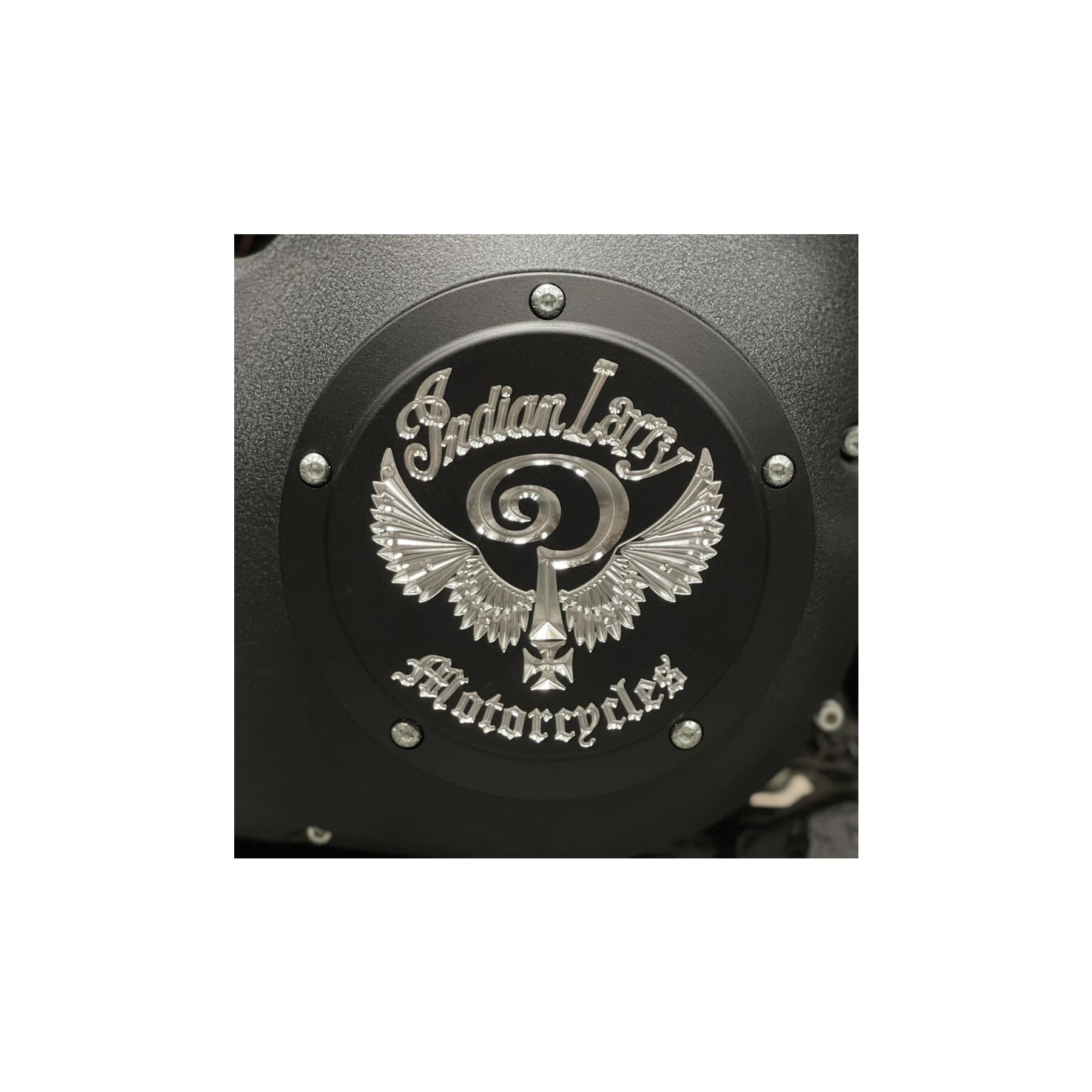 Indian Larry Motorcycles ILM Logo Derby Cover For Harley Big Twin 1999