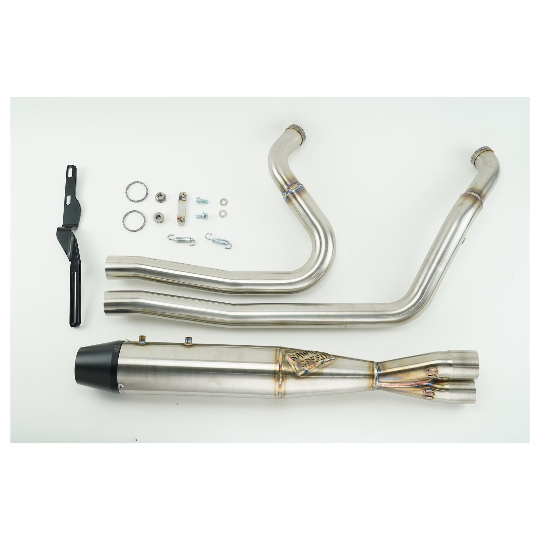 Sawicki Speed Shop 2-Into-1 Mid Length Exhaust For Harley Softail 2000