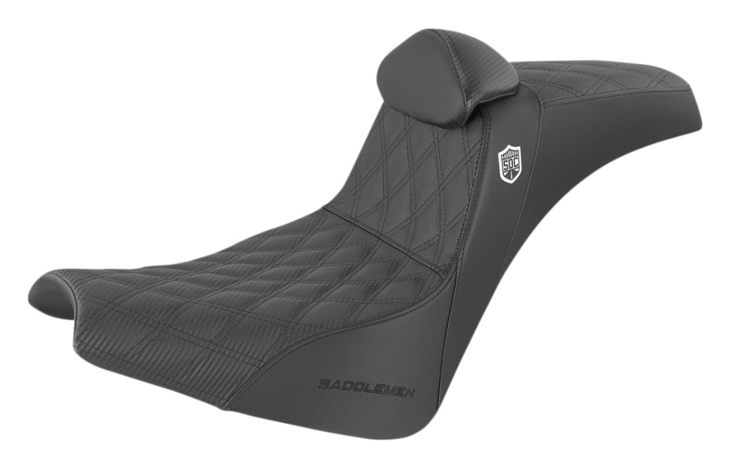 Saddlemen Pro Series SDC Performance Gripper Seat For Harley Softail FXBB/S / FXST 2018-2025 Black Stitch Without Backrest