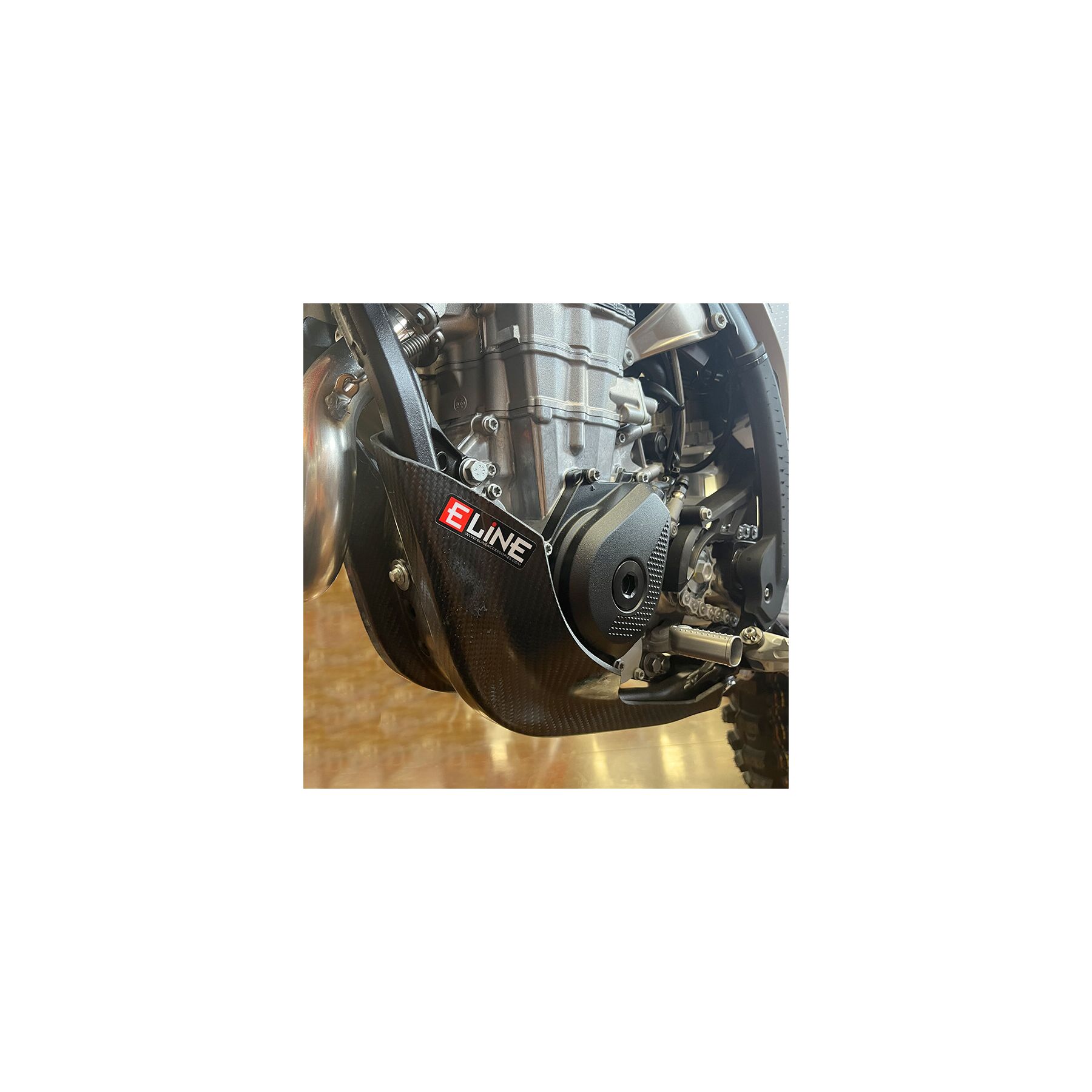 E-Line Carbon Fiber Skid Plate KTM / Husqvarna / Gas Gas 250cc-450cc 2