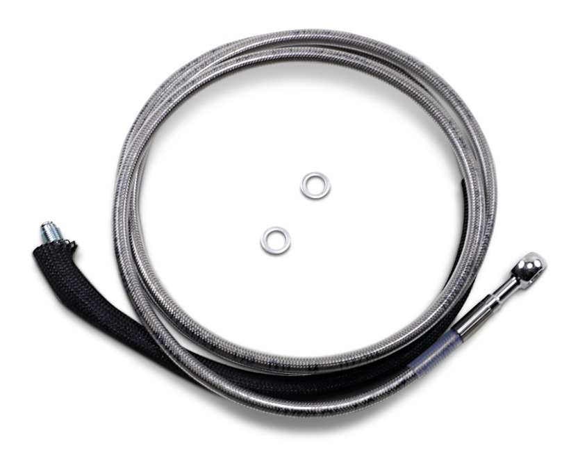 Drag Specialties Stainless Steel Hydraulic Clutch Line For Harley Touring 2017-2020 78-1/8" / +8"