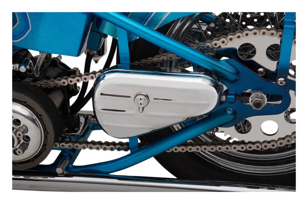 Drag Specialties Chrome Teardrop Toolbox For Harley Left Side