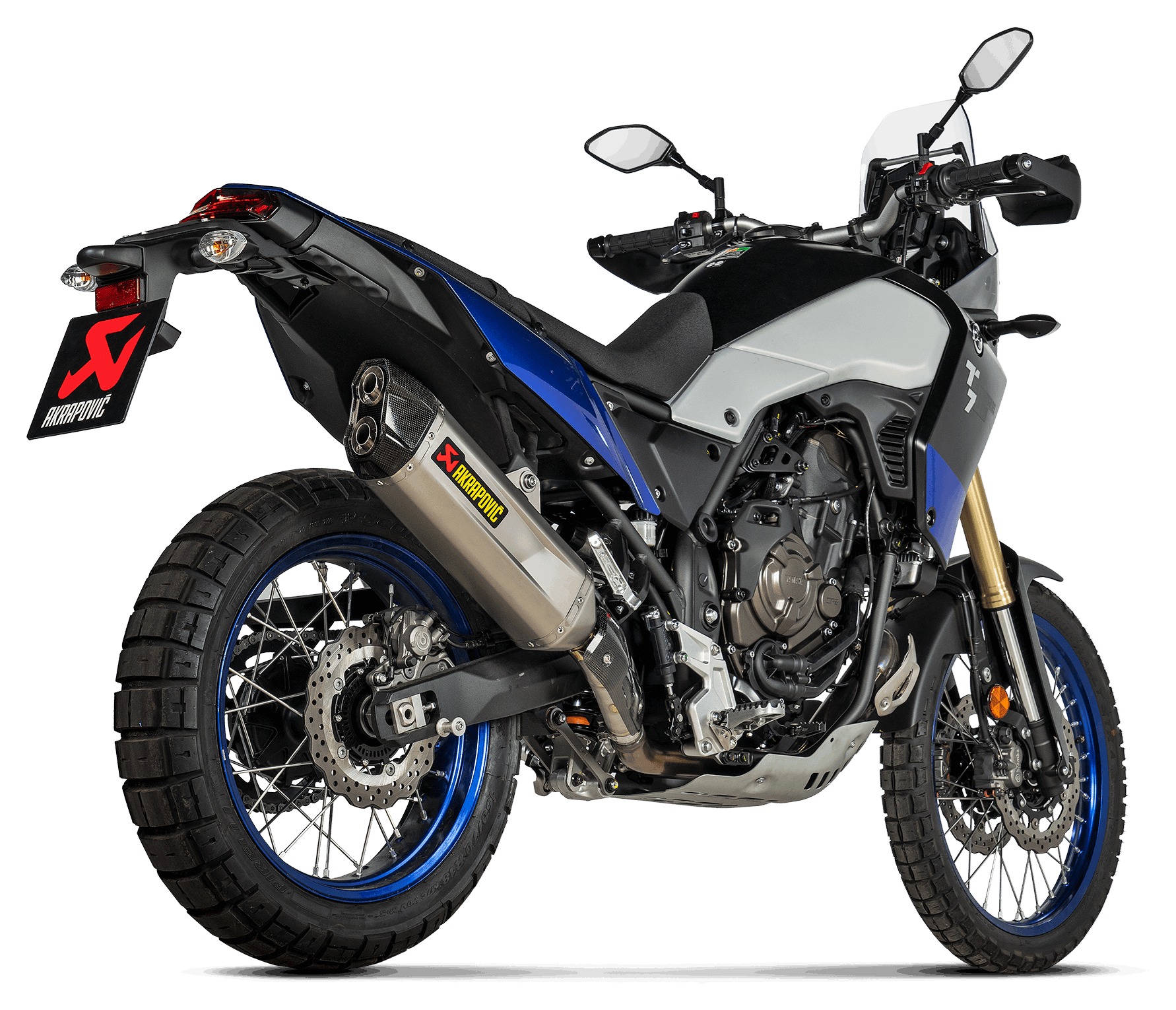 Akrapovic Slip-On Exhausts Yamaha Tenere 700 2021-2025 - RevZilla
