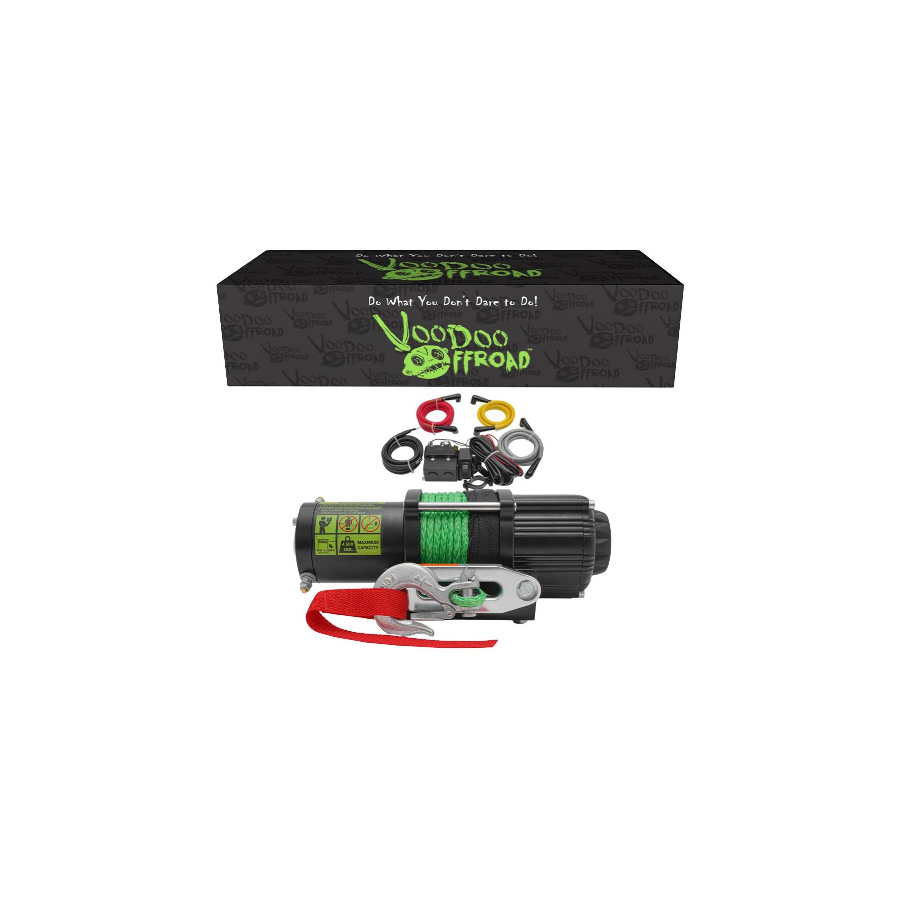 Voodoo Offroad Summoner 4500lb UTV Synthetic Rope Winch