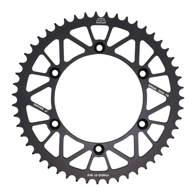 JT Sprockets Racelite Aluminum Rear Sprocket Suzuki / Beta / Gas Gas / Husqvarna 125cc-610cc 53T