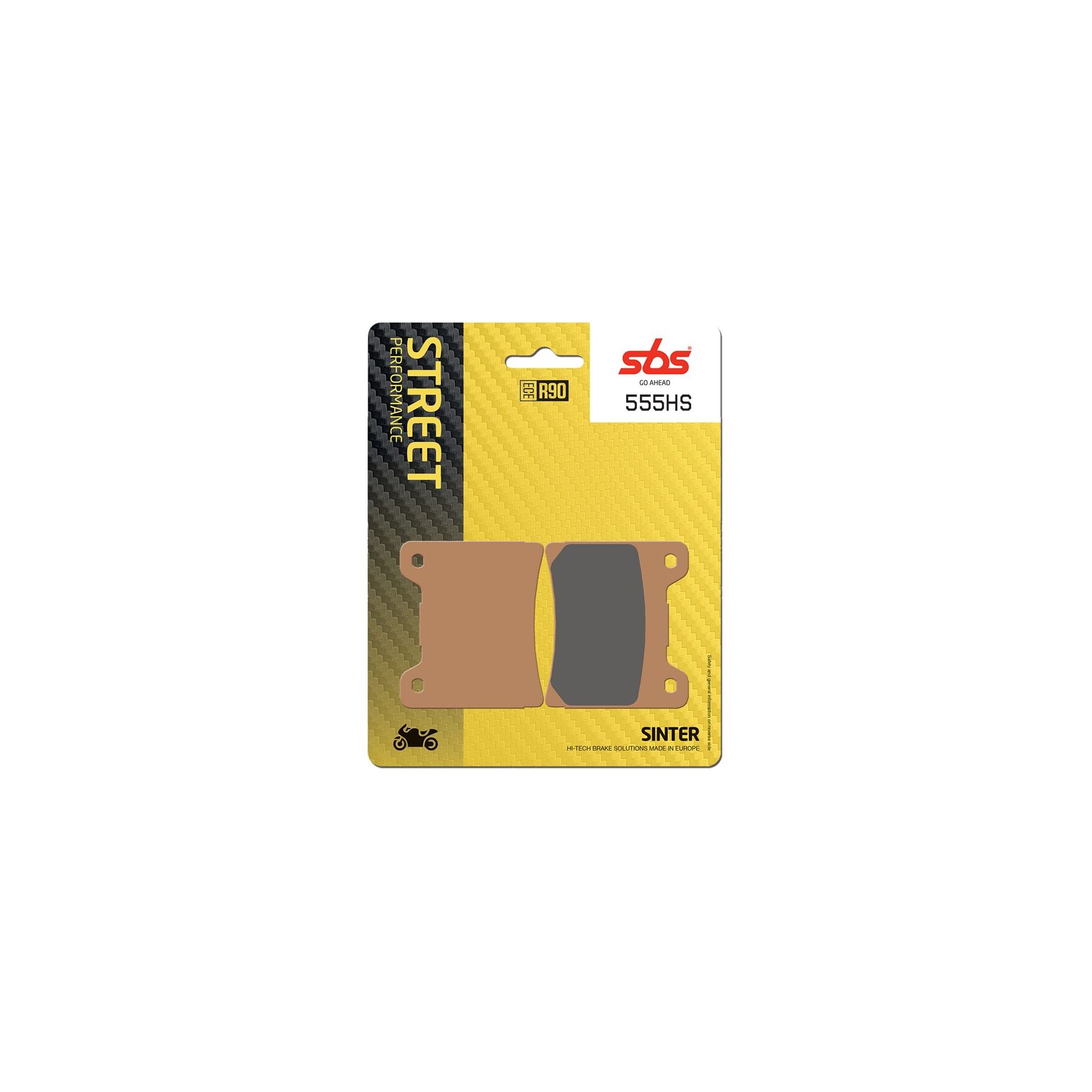 SBS HS Sintered Rear Brake Pads 555HS