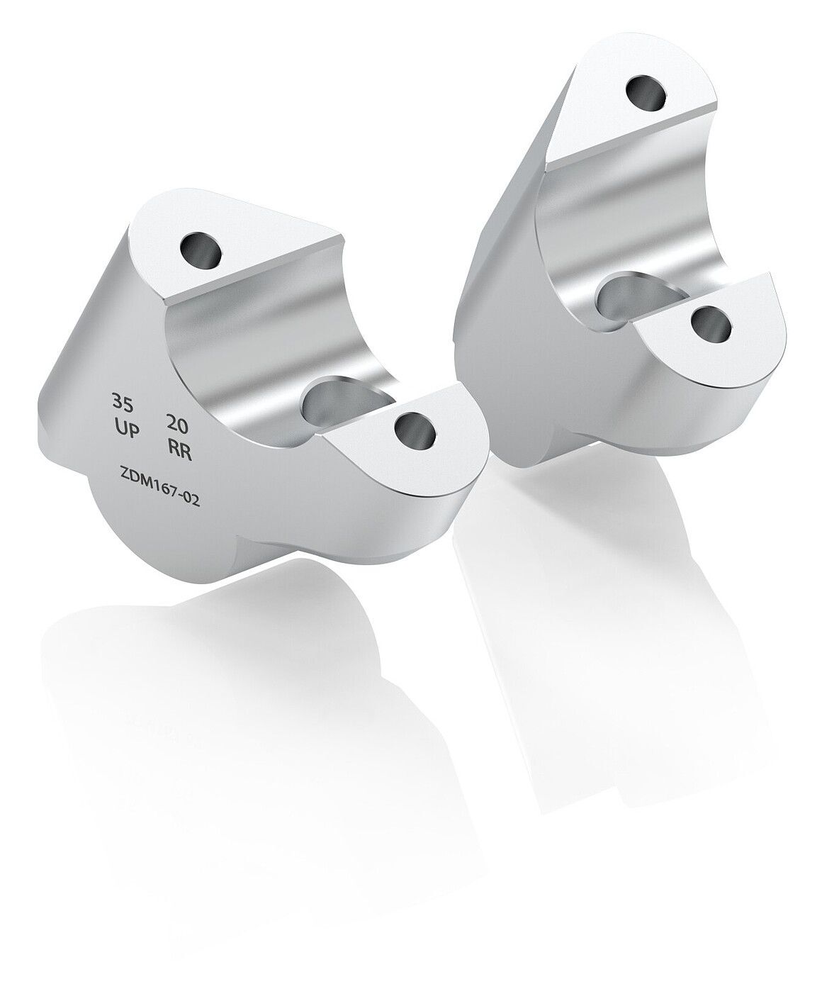 Rizoma Swept-Back Risers Ducat Multstrada V4 2021-2024 - RevZilla