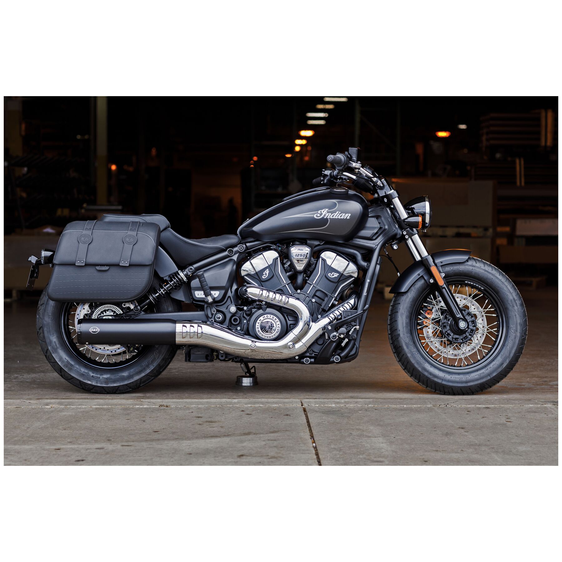 S&S Cycle Grand National 50 State Slip-On Muffler For Indian Scout 202