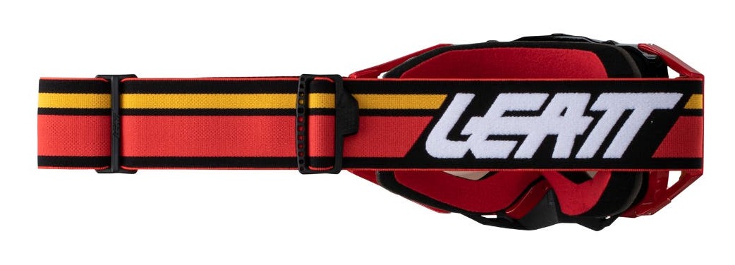 Leatt Velocity 6.5 Iriz MX Offroad Goggles With Red Lens - Anti-Fog, Wide Vision For Motocross