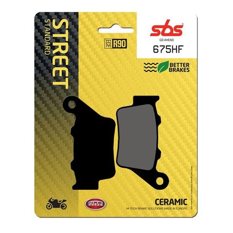 SBS HF Ceramic Rear Brake Pads 675HF