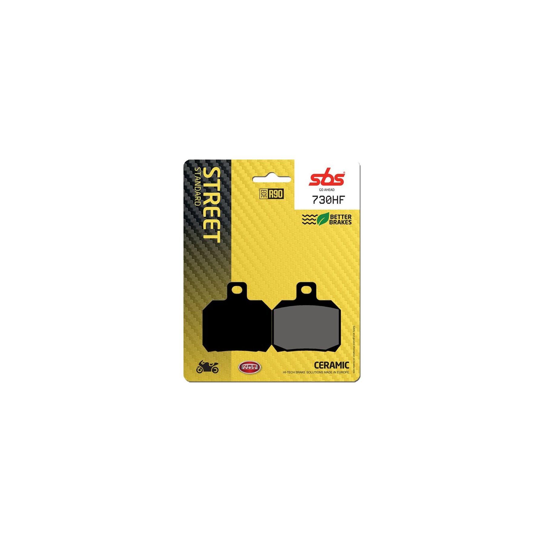 SBS HF Ceramic Rear Brake Pads 730HF