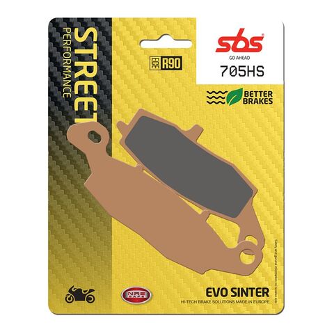 SBS HS Sintered Front Brake Pads 705HS