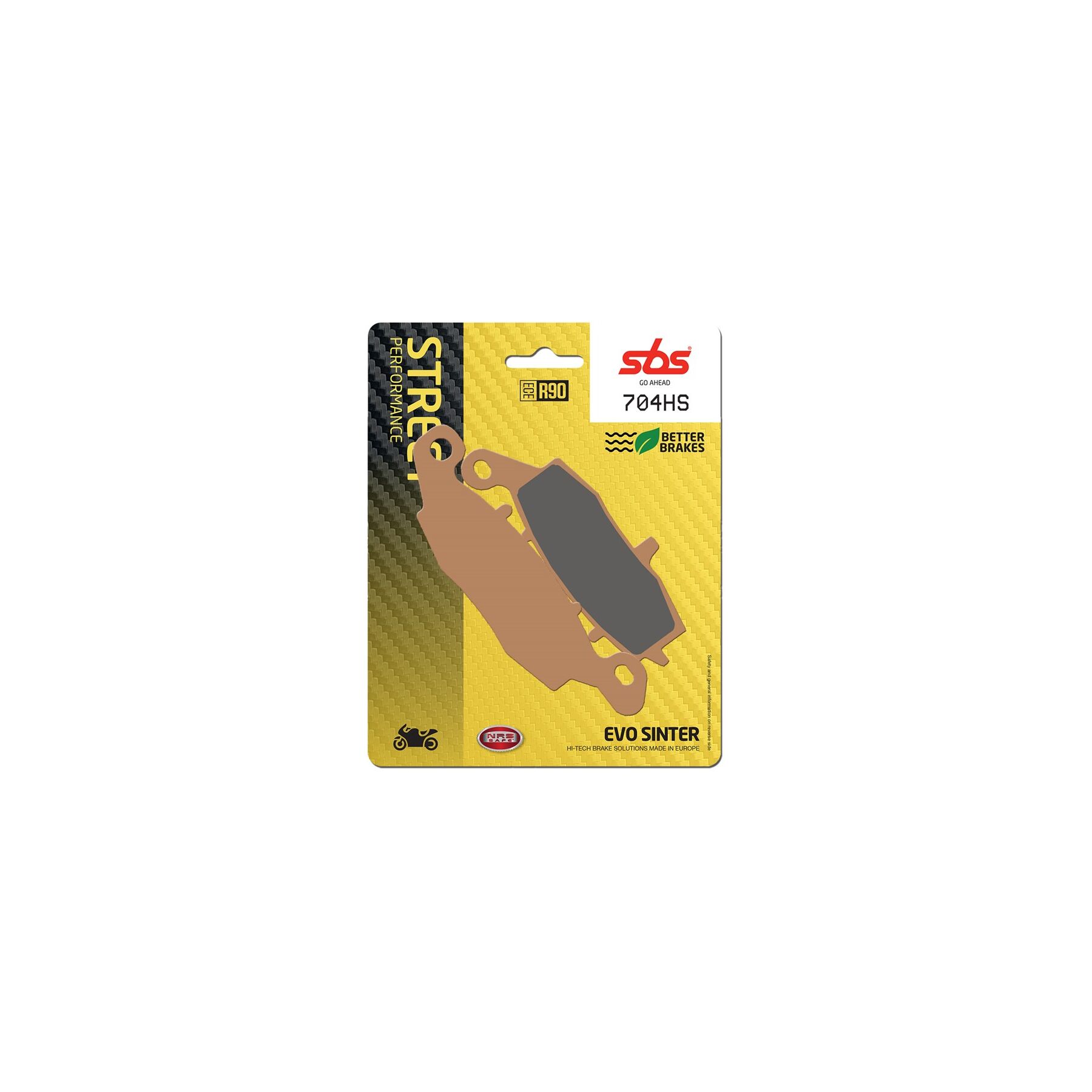 SBS HS Sintered Front Brake Pads 704HS