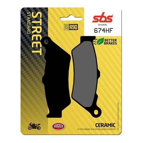 SBS HF Ceramic Front Brake Pads 674HF