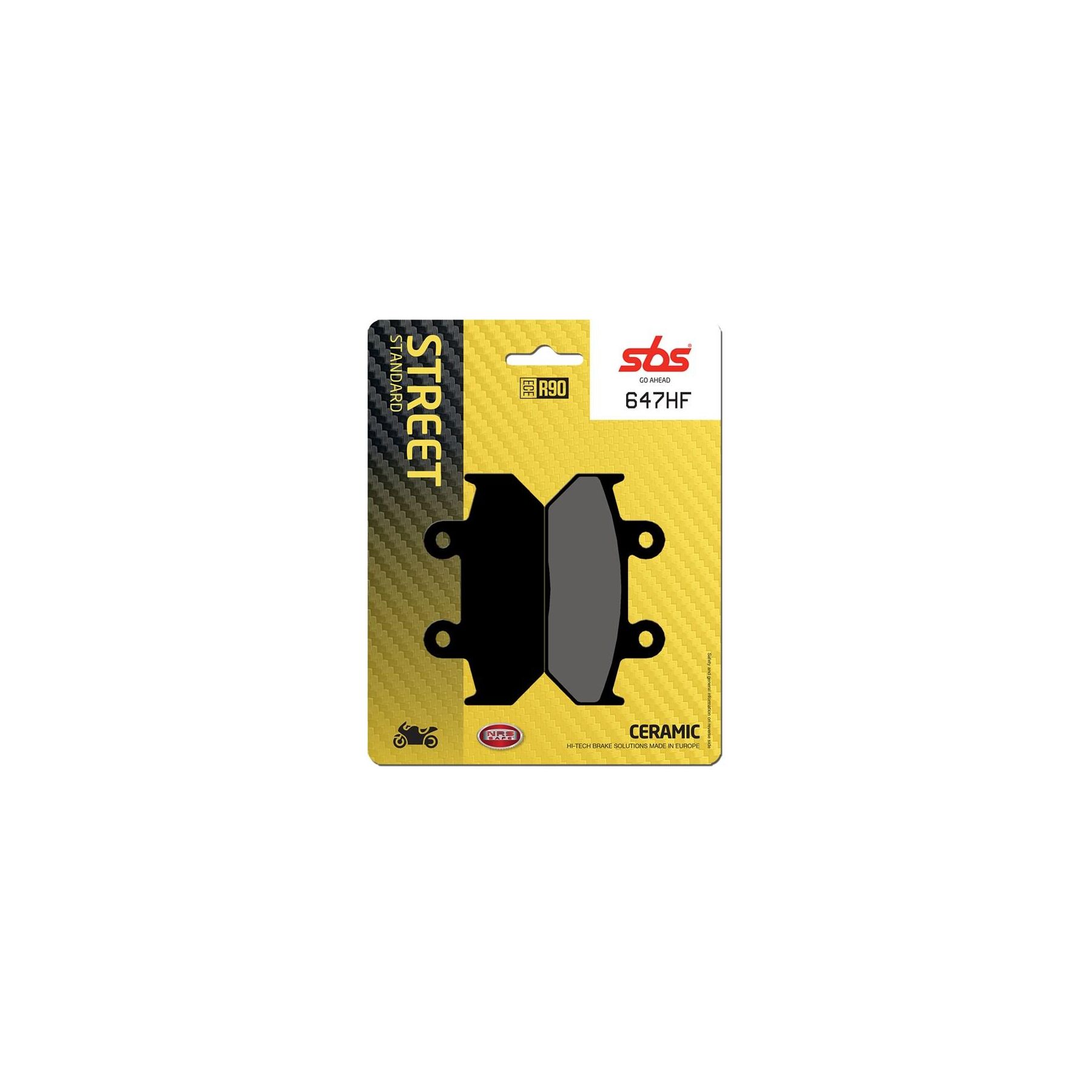 SBS HF Ceramic Front Brake Pads 647HF