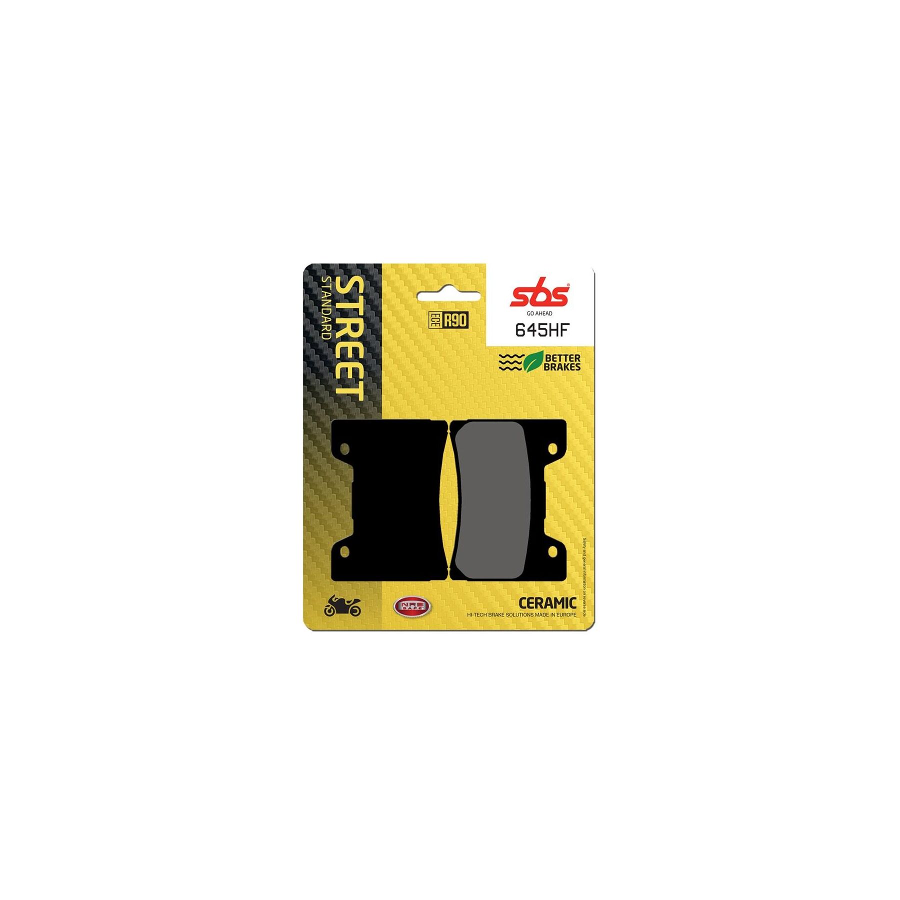 SBS HF Ceramic Front Brake Pads 645HF
