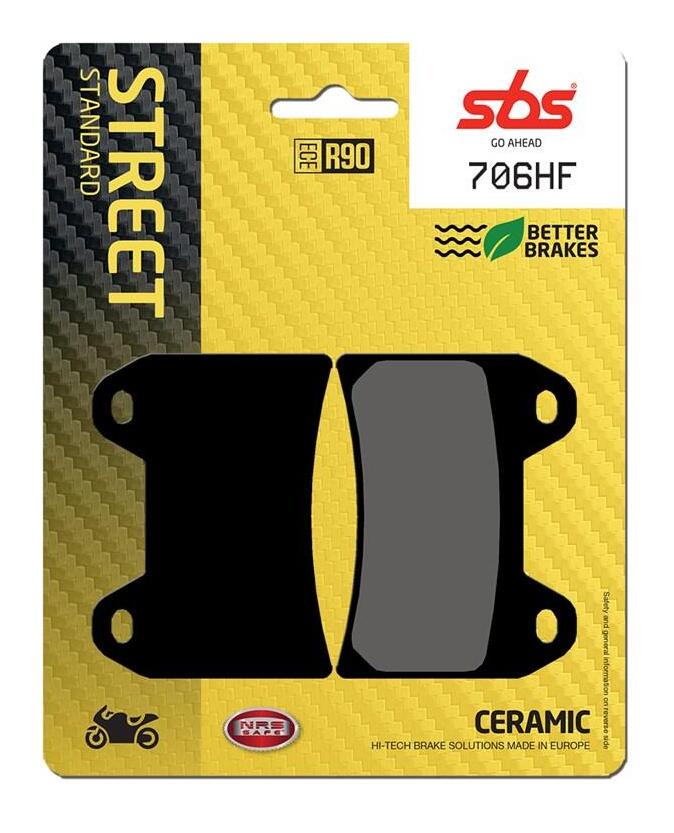 SBS HF Ceramic Front Brake Pads 706HF - RevZilla