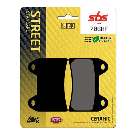 SBS HF Ceramic Front Brake Pads 706HF